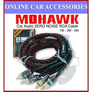 MOHAWK Car Audio ZERO NOISE RCA Cable 1M , 2M , 5M