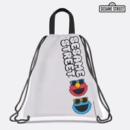 SST3 กระเป๋าเป้เชือกรูด Elmo Cookie Monster Drawstring Backpack W34xH43 cm WH