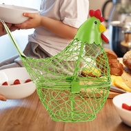 ✶Hen Egg Basket Green Home Decor Decoration Snack Bowl Chicken Wire Baskets Storage Crafts#RO