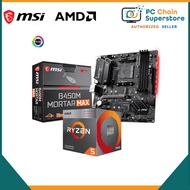 AMD Ryzen 5 3400G with Radeon RX Vega 11 Graphics + MSI B450M Mortar MAX Motherboard