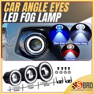Fog Lamp Angle Eyes Angel Eye Lens Ring LED Fog Lamp Projector LED Light Lamp  - White/Blue/Red