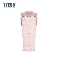 TYESO Floral In-Bloom Roamer Tumbler Keluli Tahan Karat Dua Penutup Penahan Suhu (900ml) TS-01024