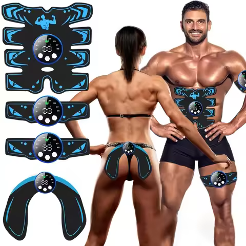 Rechargeable Smart Wireless EMS Abdominal Stimulator and Butt Lifter - Body Shaper Fitness Equipment