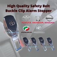 High Quality Car Safety Belt Seat Belt Buckle Clip 2 Way Dual-Use Metal Extender Alarm Stopper Seatbelt (1PC) Proton Perodua Toyota Honda Nissan