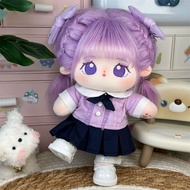 20cm Cotton Doll Purple Hair Girl Doll Cute Doll Doll Girl Girl Girlfriend Birthday Gift