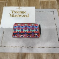 vivienne Westwood orb 土星logo 日標 L型拉鍊零錢包信用卡長夾錢包發財包 全新