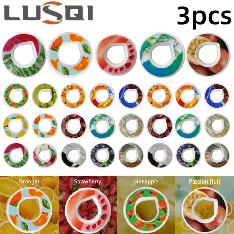 LUSQI 3PCS Flavor Ring For Sports Water Bottle Tritan Cup Flavor Pods Suitable Indoor Outdoor Sports