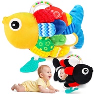 weirtoya Baby Rattles Teething Toys 3-6 Month, Baby Toys for 0-6 Months Infant Toy Sensory Toys with