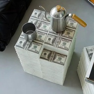 US dollar stool, US dollar bill shoe changing stool, trendy and unique living room decoration, creat