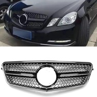 For Mercedes Benz E Class W212 2010-2013 E250 E300 E350 E500 E550 4 Door Front Grille Black/Silver U