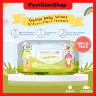 80 Pcs Tisu Basah Bayi n Makeup Remover Gentle Baby Wipes Wet Tissue Plant Formula Non Alcohol Natur
