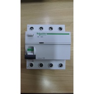Circuit Breaker RCCB 4P 40A 100mA 400V 3Phase A9R12440