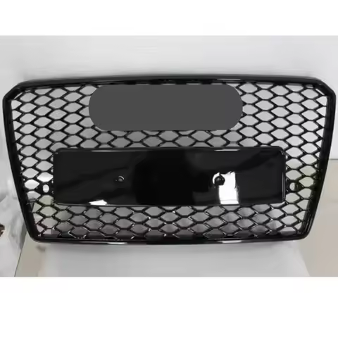 For RS7 Grill Front Sport Hex Mesh Honeycomb HoodGrill for A7/S7 2009 2010 2011 2012 2013 2014 2015