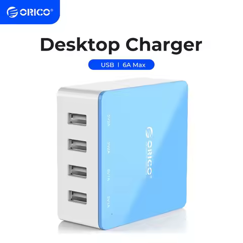 ORICO 4 Port USB Charger Super low price US Plug Universal Desktop Power Adapter 5V 6A 30W Output fo