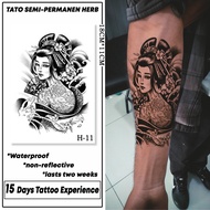 Geisha II Semi-Permanent Tattoo 11x18cm