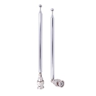 Fancasee (2 Pack) BNC Radio Antenna with BNC Male Plug Jack Connector Adapter Telescopic Stainless S