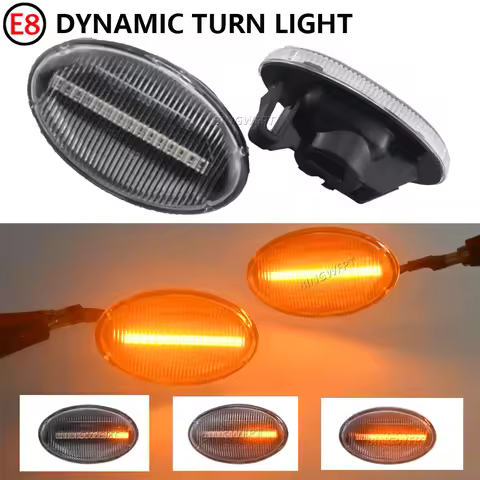 2 X Dynamic Blinker LED Turn Signal Side Marker Lights For Mercedes-Benz W168 W639 W447 Citan W415 S