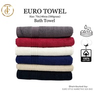 EURO TOWEL - Bath Towel 70*140cm 100% Cotton Ultra Comfy Soft 500gram Premium Towel - Tuala Mandi De