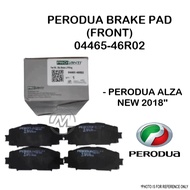 PERODUA FRONT BRAKE PAD 04465-46R02 PERODUA ALZA NEW 2018''