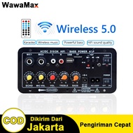 Amplifier Board Audio Bluetooth USB 30-120W Karaoke Power Stereo Bass Audio Karaoke FM Papan Penguat Bluetooth Subwoofer D10