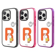 Miffy Rabbit English Letters R Matte Acrylic TIFY Phone Case For iPhone 17 16 15 14 13 Pro Max  Magn
