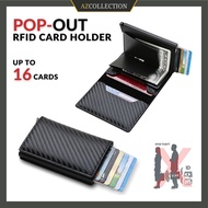 RFID Business Card Holder Wallet Men Beg Dompet Kad Kulit Lelaki Slim Nipis Cute Mini Leather Money Clip Slot CardHolder