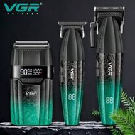 VGR Professional Hair Clipper Set, 9000 RPM, Adjustable Reciprocating Electric Shaver, Men's Hair Tr