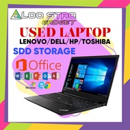 Laptop Notebook Bajet Murah Mix Brand Dell, Lenovo, Hp, Toshiba, Fujitsu Core i7,i5,i3 Celeron Used