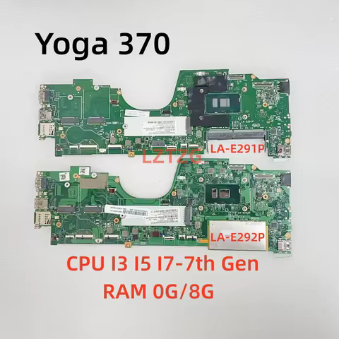 LA-E291P/LA-E292P For Lenovo ThinkPad Yoga 370 Laptop Motherboard With I3 I5 I7-7th Gen CPU 0G/8G RA