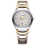 New Men's Quartz Watch Three-Degree Waterproof Disc Non-Mechanical Watch Business Casual Belt Calendar Watch in Stock
