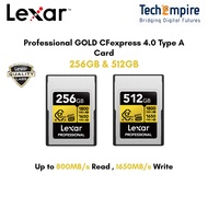 Lexar Professional GOLD CFexpress 4.0 Type A Card 256GB & 512GB Memory Card