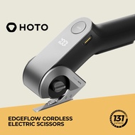 HOTO EdgeFlow Cordless Electric Scissors - USB-C, Titanium Blade, LED Display, Tool-Free, Crafting