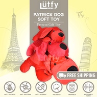 **Limited Stock** Lutfy Paris Red Patrick dog Plush Toy Gift | Patung Anjing | Kids Toys Patrick n f