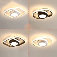 PUTIH HITAM Simple European LED Ceiling Lights Black/White-Acrylic Ceiling Lights+Iron 3colors Modern LED Ceiling Lights Living Room Bedroom Bathroom Kitchen Modern Home Lighting Simple Style Home Lighting Living Room Lighting