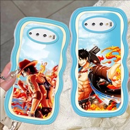 D-18 One Piece Ace Transparent Casing for Samsung Galaxy S8 Note 9 S9 S10 8 Plus Case