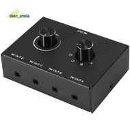 4 Port Audio Switch, 3.5mm Audio Switcher, Stereo AUX Audio , 4 Input 1Output/1Input 4 Output Audio 