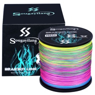 Sougayilang 300M 500M 1000M 6 สี Strong PE สายตกปลา 8 + X Strands สายถัก Braided Multifilament สายตก