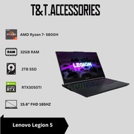 Lenovo legion 5 AMD RYZEN 7-5800H 32GB 2TB RTX3050TI 15.6" 165HZ Gaming laptop