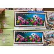 Rhinestone studded painting precious peony peaceful new model Dream valley D9420-1m08x50 (not attach