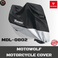 Kain Penutup Motor Motowolf MDL0802 Motorcycle Cover Waterproof, UV Resistant, Dustproof All-Weather
