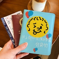passport cover waterproof passport cover Eason Chan Big Head Blue Passport Holder Document Bag Prote