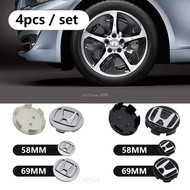 Honda 4Pcs/set 58MM 69MM Car Wheel Center Hub Caps 3D Honda Logo Badge Emblems for CRV Civic Accord Pilot