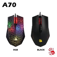 Bloody Abedless A70 Drag Click Mouse 極速電競滑鼠 Matte black / RGB  送永久激活卡