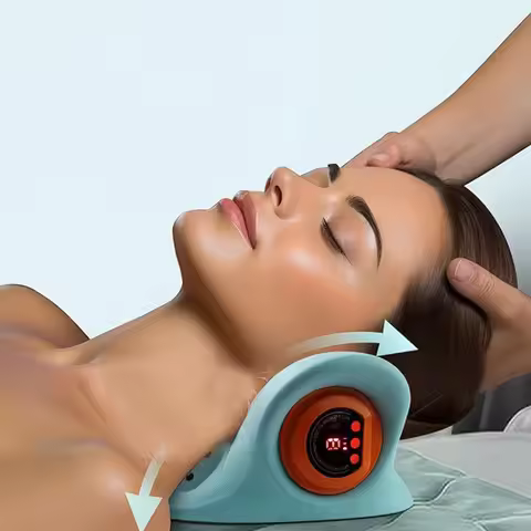 1PCS neck massager, finger pressure neck massager, with electric shoulder and neck massage, massage 