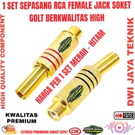Jack rca female socket jack audio video connector