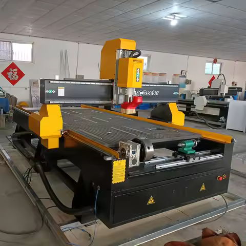Update New Steel CNC 5 Axis 3Kw Steel Structure 1325 Router Engraving Milling/ 1530 Cutting Machine 