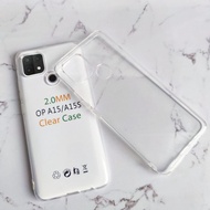 Soft case silikon TPU clear tebal 2.mm Oppo A15 A15s