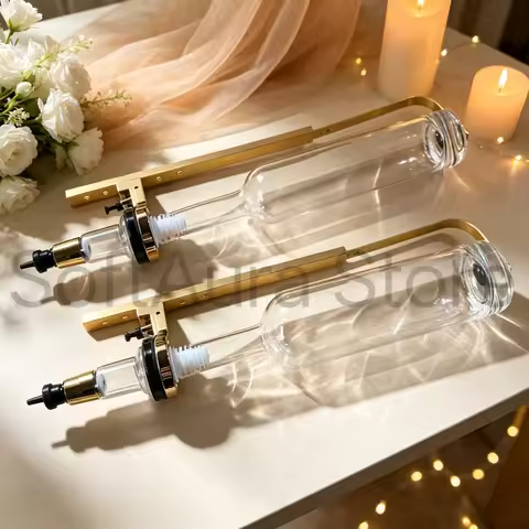 Wall Hanging Perfume Filling Dispenser 375ml 500ml Glass Vessel For Beauty Store Furnishings