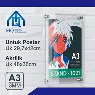 A3 3MM+3MM Wall Poster Acrylic Frame | Acrylic Wall Frame | A3 Size Acrylic Display Frame