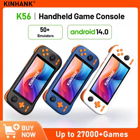 Kinhank Super console K56 Android 14 Handheld Game Console 5.5 inch Touch Screen 5000mAh With 50+ Em
